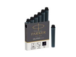 Parker Ink Cartridge Quink Mini black (6 pcs)