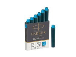Parker Ink Cartridge Quink Mini Turquoise (6 pcs)