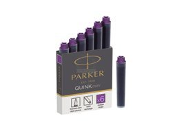Parker Ink Cartridge Quink Mini Purple (6 pcs)