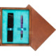Single Wooden Box Mahoń Turquoise Single Wooden Box Mahoń Turquoise