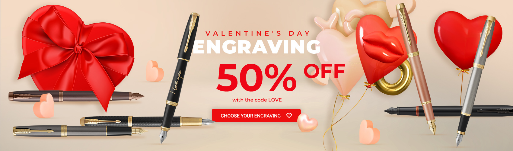 Valentine's Day engraving