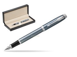 Parker IM Light Blue Grey CT Fountain Pen