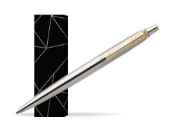 Parker Jotter Stainless Steel Golden Finish Trim Ballpoint Pen