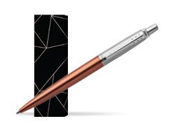 Parker Jotter Chelsea Orange Chrome Colour Trim Ballpoint Pen