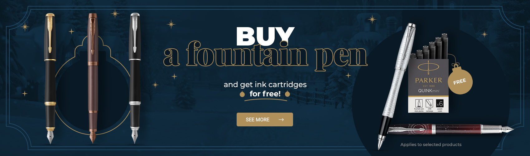 Choose a pen and get free cartridges!