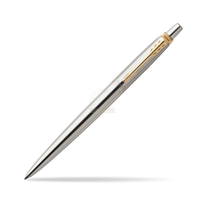 Parker Penna a Sfera Jotter con Dettagli in Oro, Confezione Regalo,  Stainless Steel Golden Trim