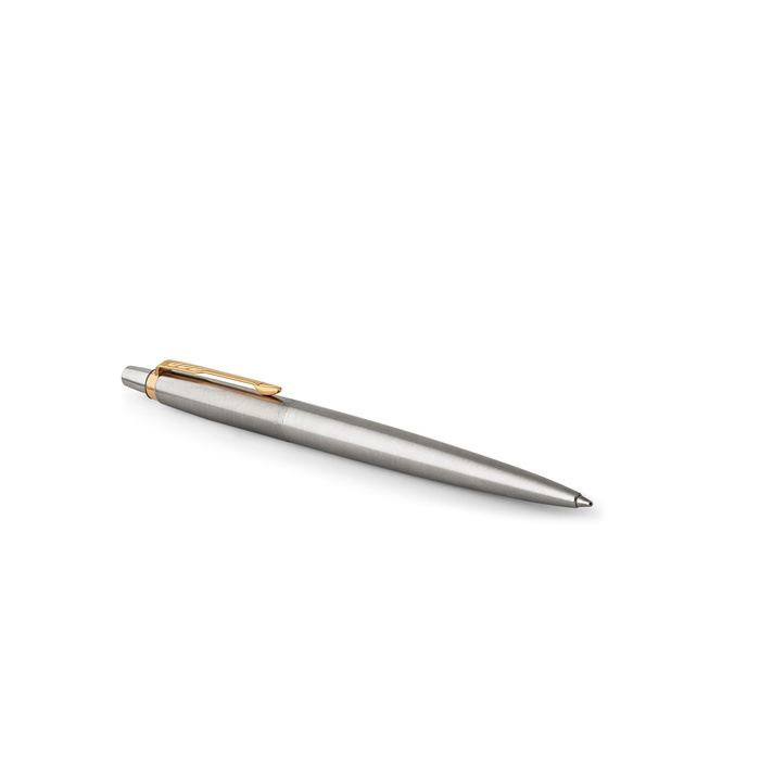 Parker Jotter Stainless Steel Gold Trim Ballpoint Pen 