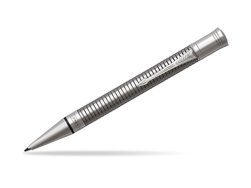 Parker Duofold Prestige Ruthenium Chiselled CT Ballpoint Pen