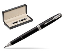 Parker Sonnet Black Lacquer CT Rollerball Pen  in classic box  pure black