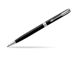 Parker Sonnet Black Lacquer Slim Ballpoint Pen CT