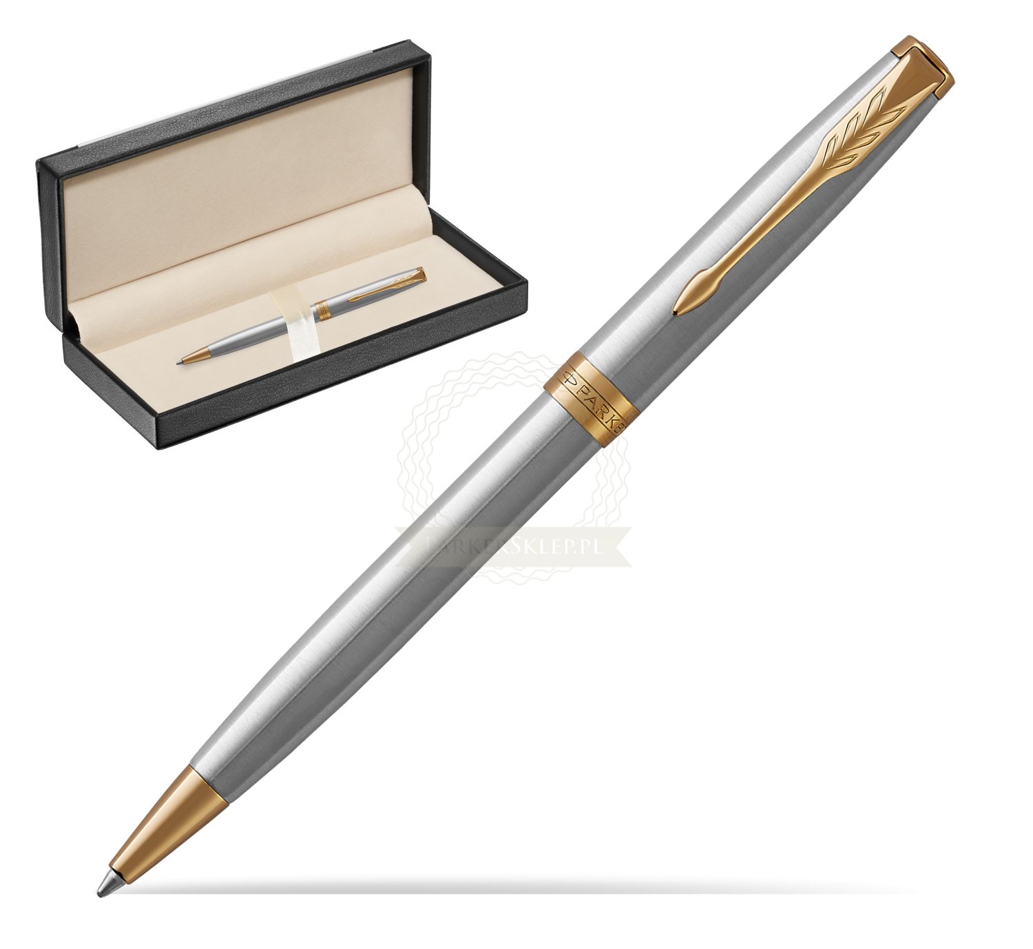 Parker Classic Stainless Steel GT Retractable Ball Point Pen 