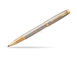 Parker IM Premium Warm Silver GT Rollerball Pen