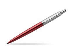 Parker Jotter Kensington Red Chrome Colour Trim Ballpoint Pen