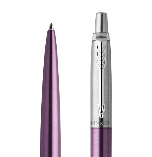 Parker Jotter Victoria Violet Chrome Colour Trim Ballpoint Pen 1953190