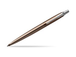 Parker Jotter Premium Carlisle Brown Pinstripe Chrome Colour Trim Ballpoint Pen