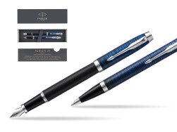 Parker set IM Blue Origin Fountain Pen + ballpoint pen