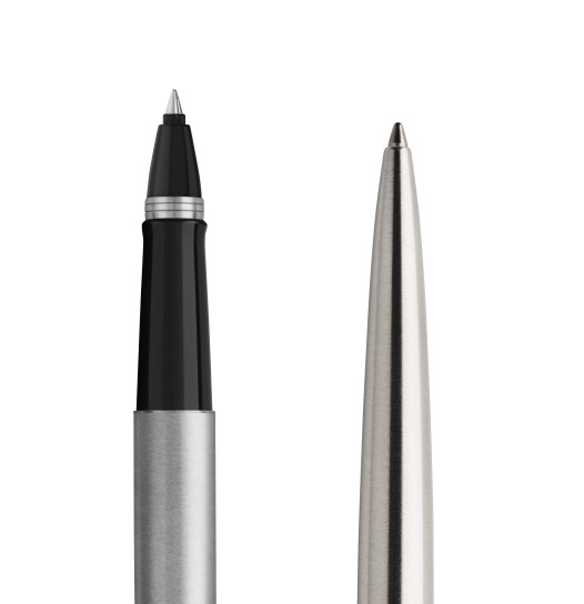 Parker Jotter Brushed Stainless Steel 1759922 Ballpoint Pen With Black Ink  