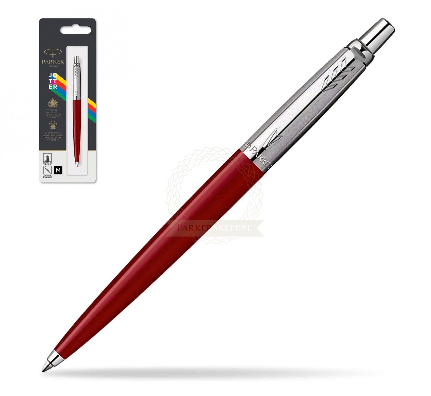 Parker Jotter Red Ball Point Pen With Gift Box 