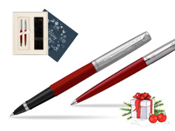 Parker Jotter Originals Red CT T2016 Rollerball Pen + Ballpoint Pen in a Gift Box  Christmas navy blue