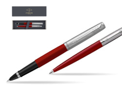 Parker Jotter Originals Red CT Rollerball Pen + Ballpoint Pen in a Gift Box