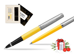Parker Jotter Originals Yellow CT T2016 Rollerball Pen + Ballpoint Pen in a Gift Box  Magic of Christmas