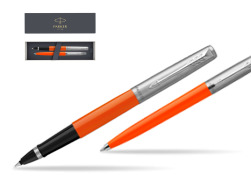 Parker Jotter Originals Orange CT T2016 Rollerball Pen + Ballpoint Pen in a Gift Box