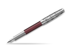 Sonnet Premium Metal & Red CT Fountain Pen