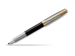 Sonnet Premium Metal & Black GT Rollerball Pen