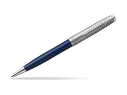 Parker Sonnet Sand Blasted Metal Blue CT Ballpoint Pen