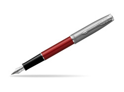 Parker Sonnet Sand Blasted Metal Red CT Fountain Pen