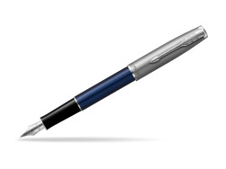 Parker Sonnet Sand Blasted Metal Blue CT Fountain Pen