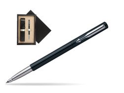 Parker Vector Standard Black Rollerball Pen  single wooden box Black Single Ecru