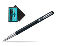 Parker Vector Standard Black Rollerball Pen  single wooden box  Black Single Turquoise