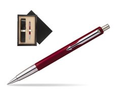 Parker Vector Red Ballpoint Pen  single wooden box Black Single Ecru