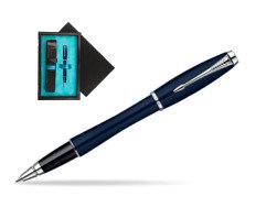 Parker Urban Classic Nightsky Blue Lacquer CT Rollerball Pen  single wooden box  Black Single Turquoise