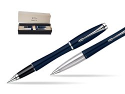 Parker Urban Classic Nightsky Blue Lacquer CT Fountain Pen + Parker Urban Classic Nightsky Blue Lacquer CT Ballpoint Pen in a Gift Box