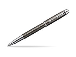 Parker IM Premium Deep Gun Metal Chiselled CT Rollerball Pen