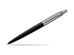 Parker Jotter Premium Satin Black Stainless Steel Chiselled Ballpoint Pen