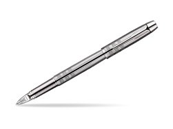Parker IM Premium Shiny Chrome Metal Chiselled CT Parker 5TH Technology