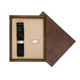 Single Wooden Box Wenge Ecru Single Wooden Box Wenge Ecru